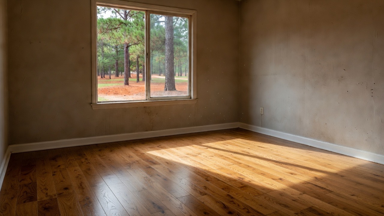 Room after new flooring