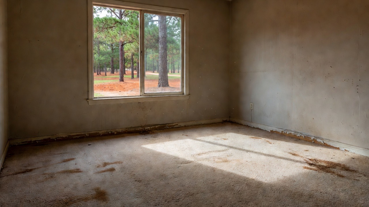 Room before new flooring