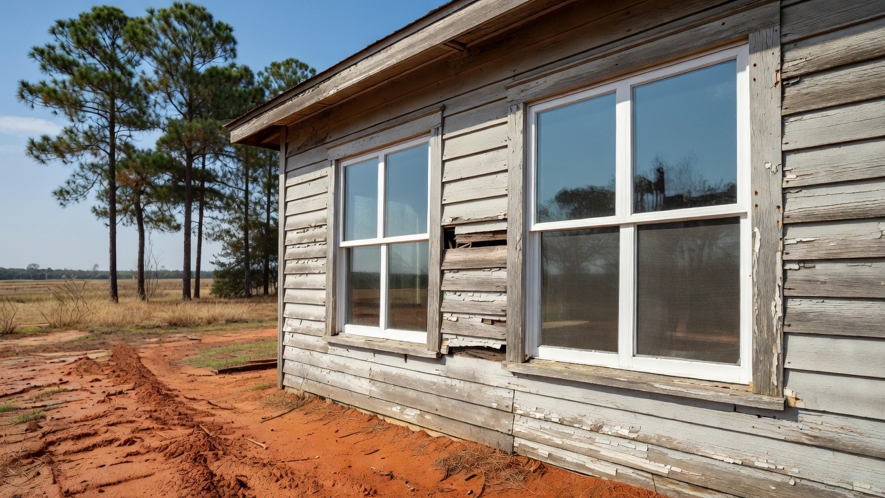 New vinyl windows after replacement