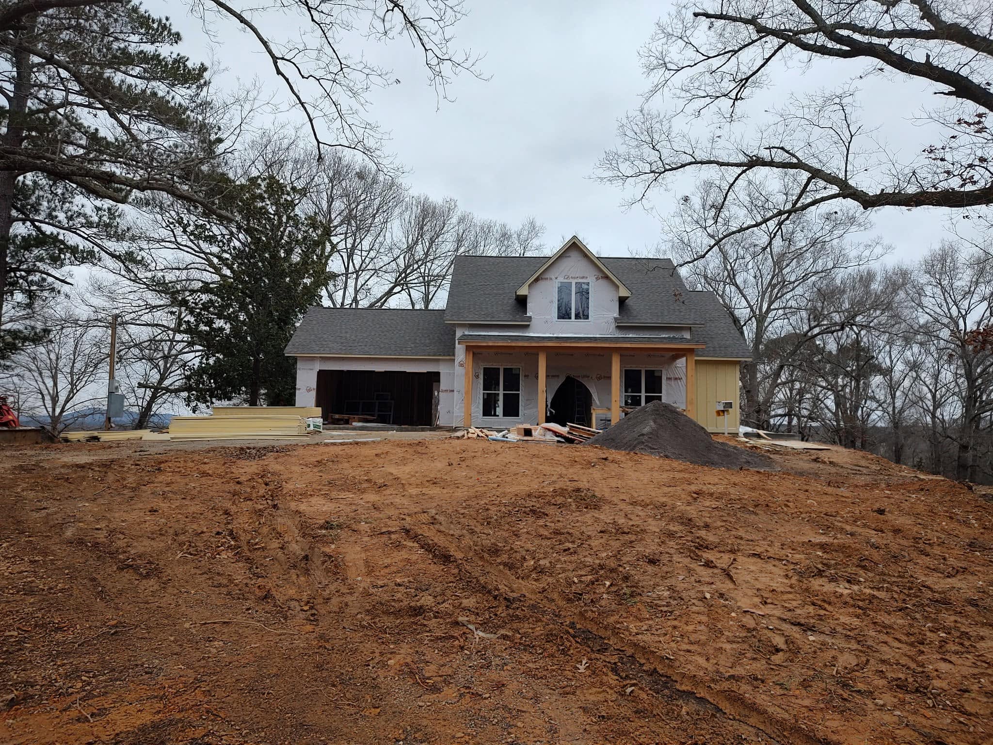 New-build shingle roof